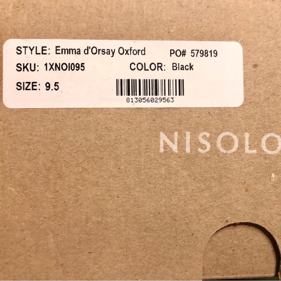 😍 NISOLO BLK EMMA D’ ORSAY OXFORD SHOES! 🎯 - Picture 14 of 16